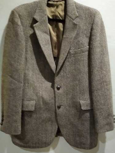 Harris Tweed Vintage Hand Woven 100% Wool Tweed Bl