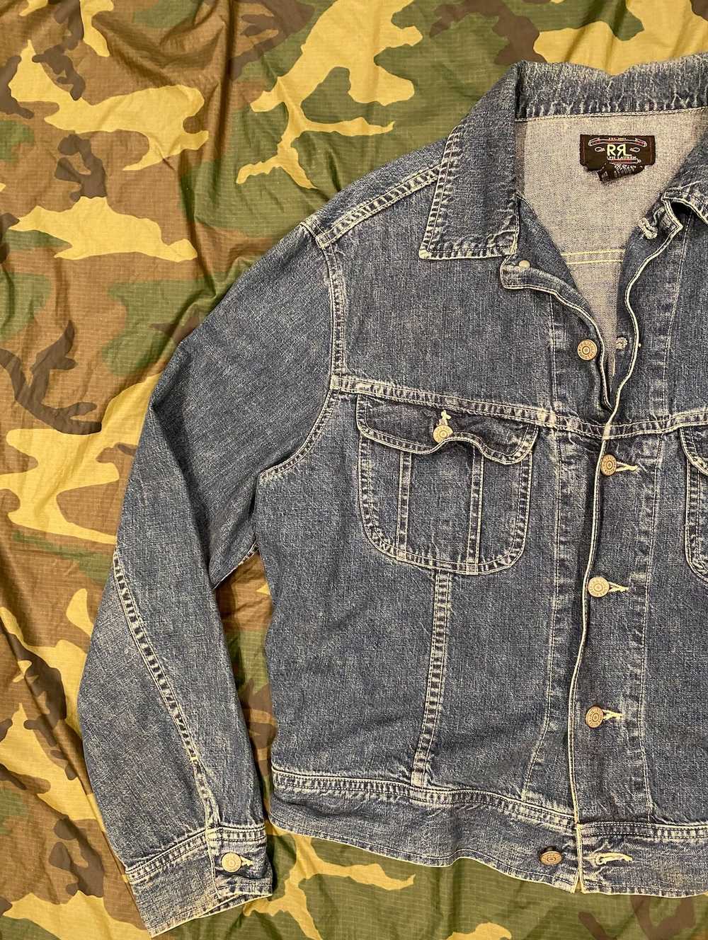 RRL Ralph Lauren RRL Double RL Denim Chore Jacket… - image 3