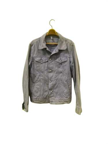 Gap × Streetwear Gap Denim Distressed Button Blue… - image 1