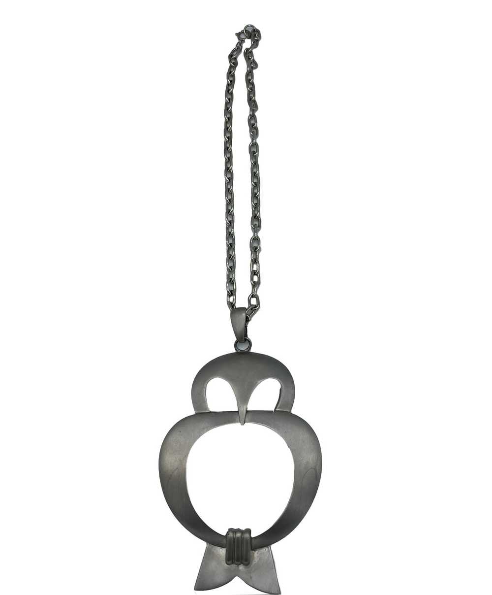 Pierre Cardin 60s Owl Pendant Necklace - image 1