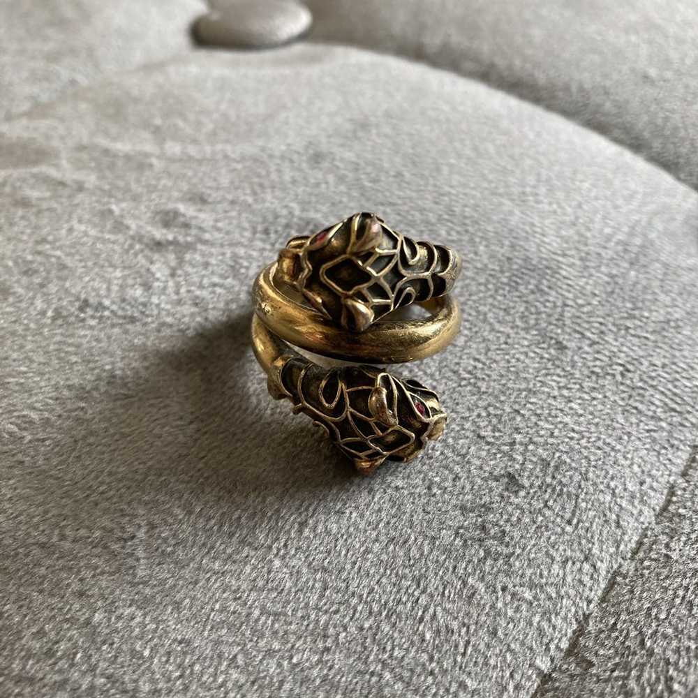 Gucci Double tiger head ring - image 1