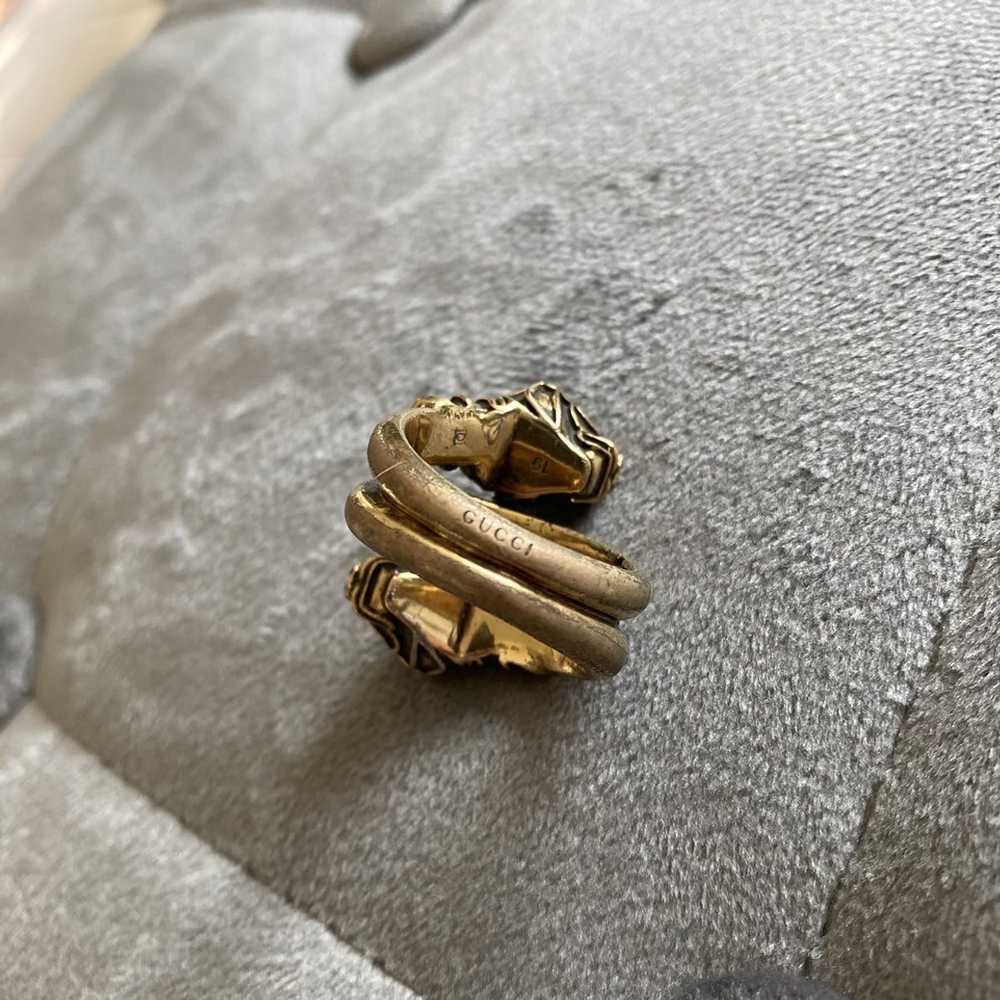 Gucci Double tiger head ring - image 4