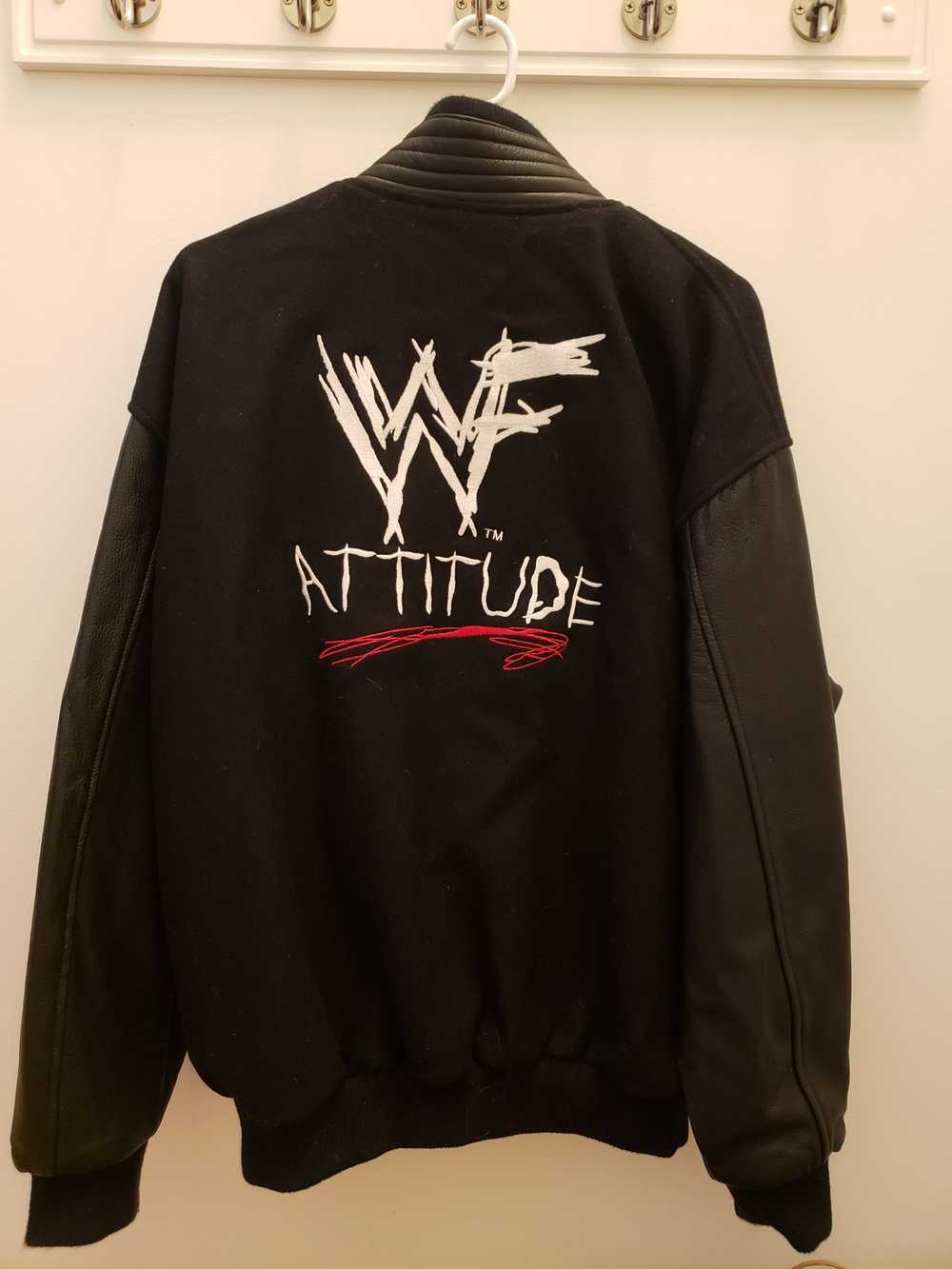 Vintage × Wwe × Wwf Vintage WWF (WWE) varsity jac… - image 1