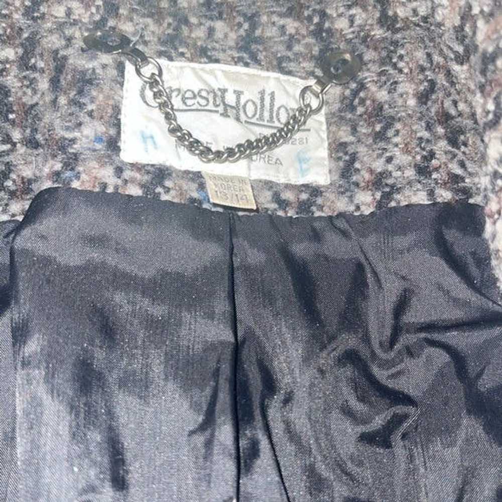 Vintage CrestHollow Vintage Tweed Leather Wool Bo… - image 3