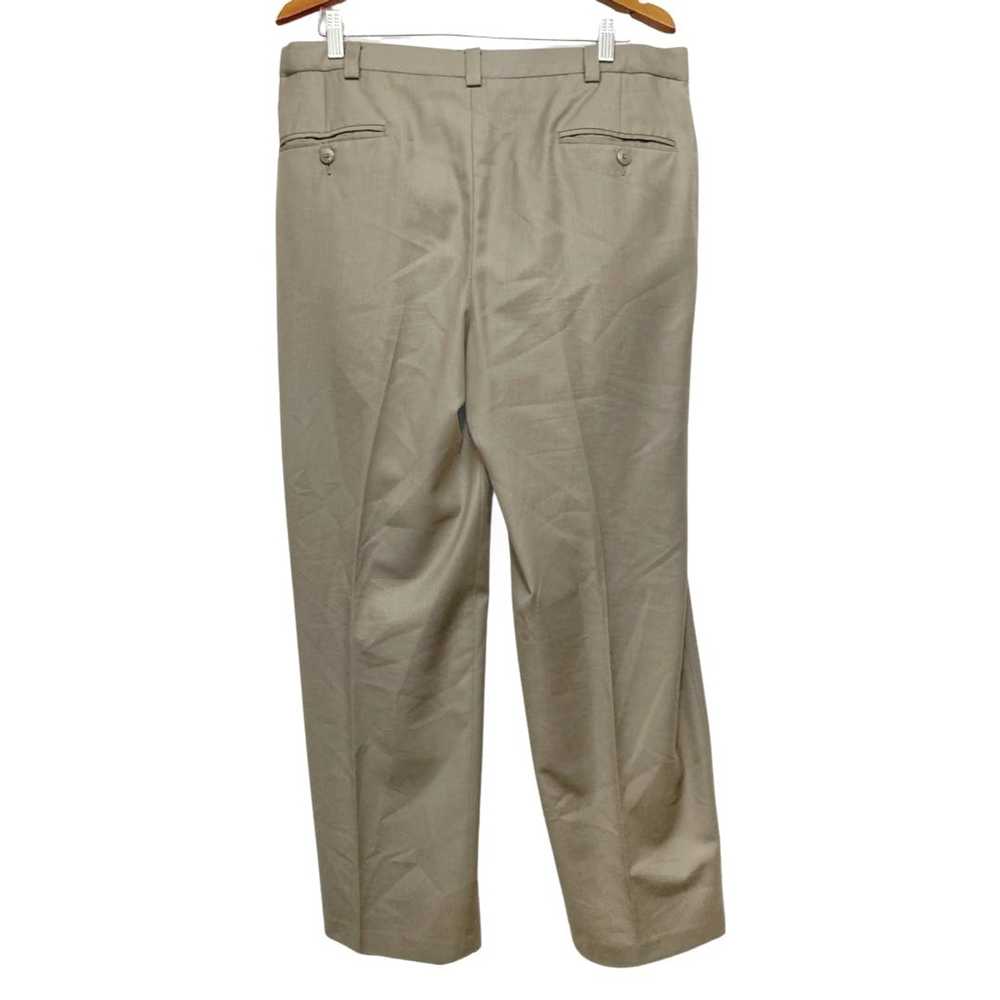 Haggar Mens Haggar Tan size 34x29 Work Dress Pant… - image 2