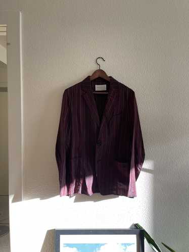 Tomorrowland Tomorrowland maroon striped blazer / 