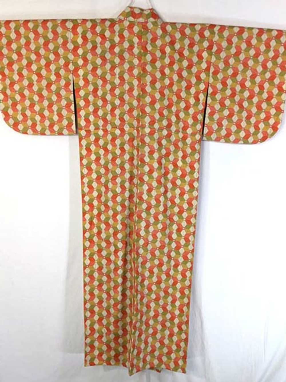 Marigold Yellow & Sage Green Japanese Kimono - Gem