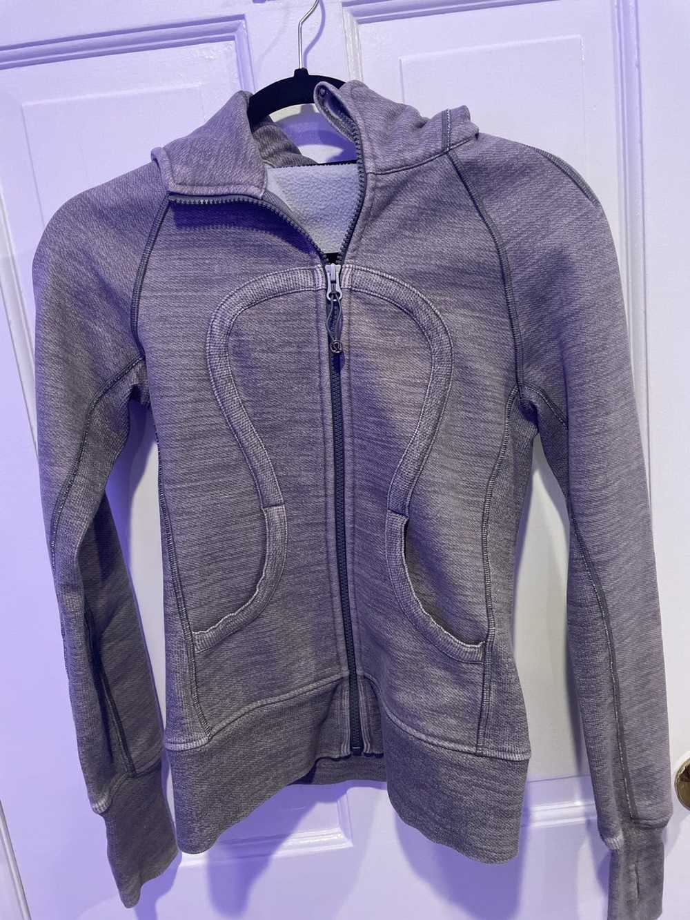 Lululemon grey zip up sweatshirt - image 1