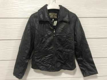 Armani × Leather Jacket Armani Jeans leather jack… - image 1