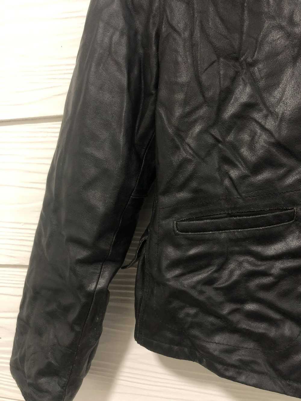Armani × Leather Jacket Armani Jeans leather jack… - image 5