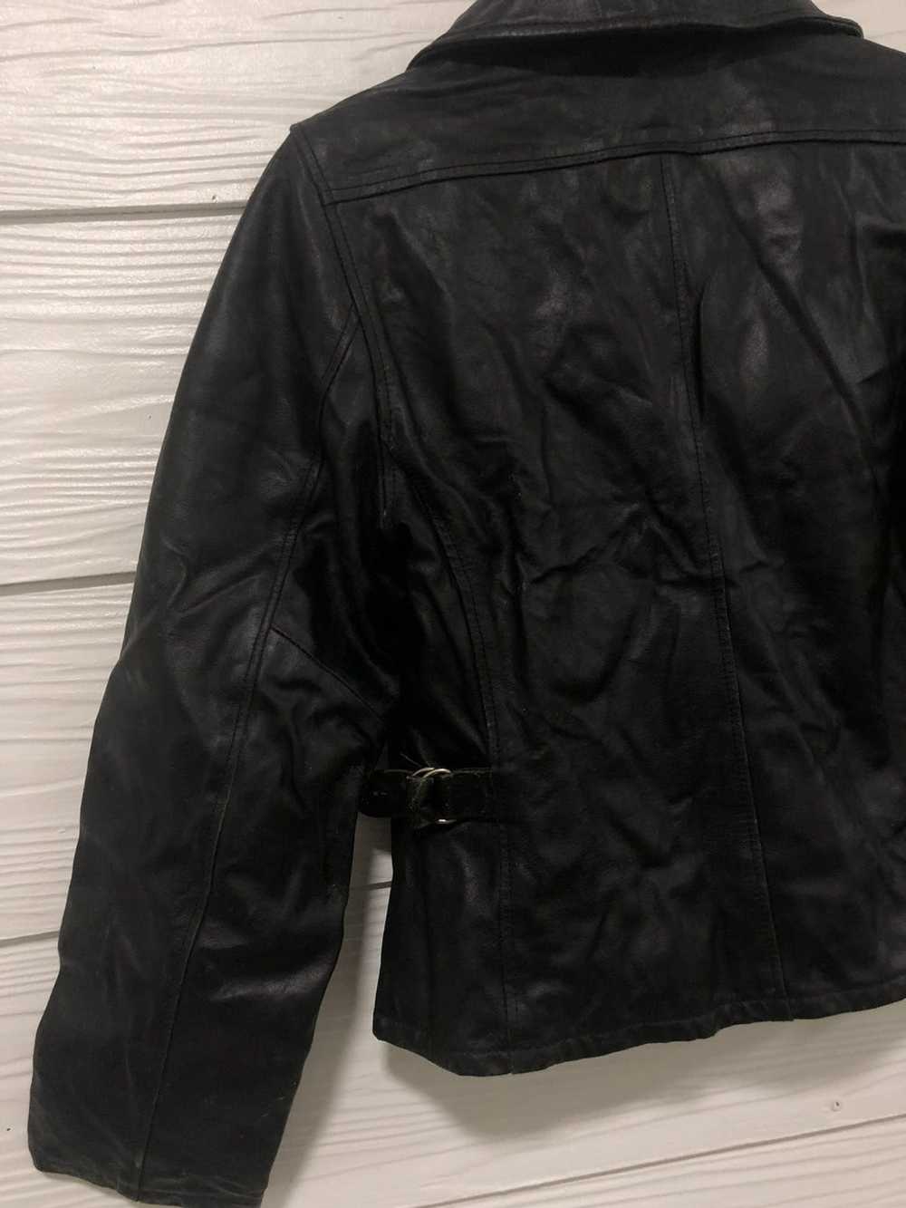 Armani × Leather Jacket Armani Jeans leather jack… - image 7