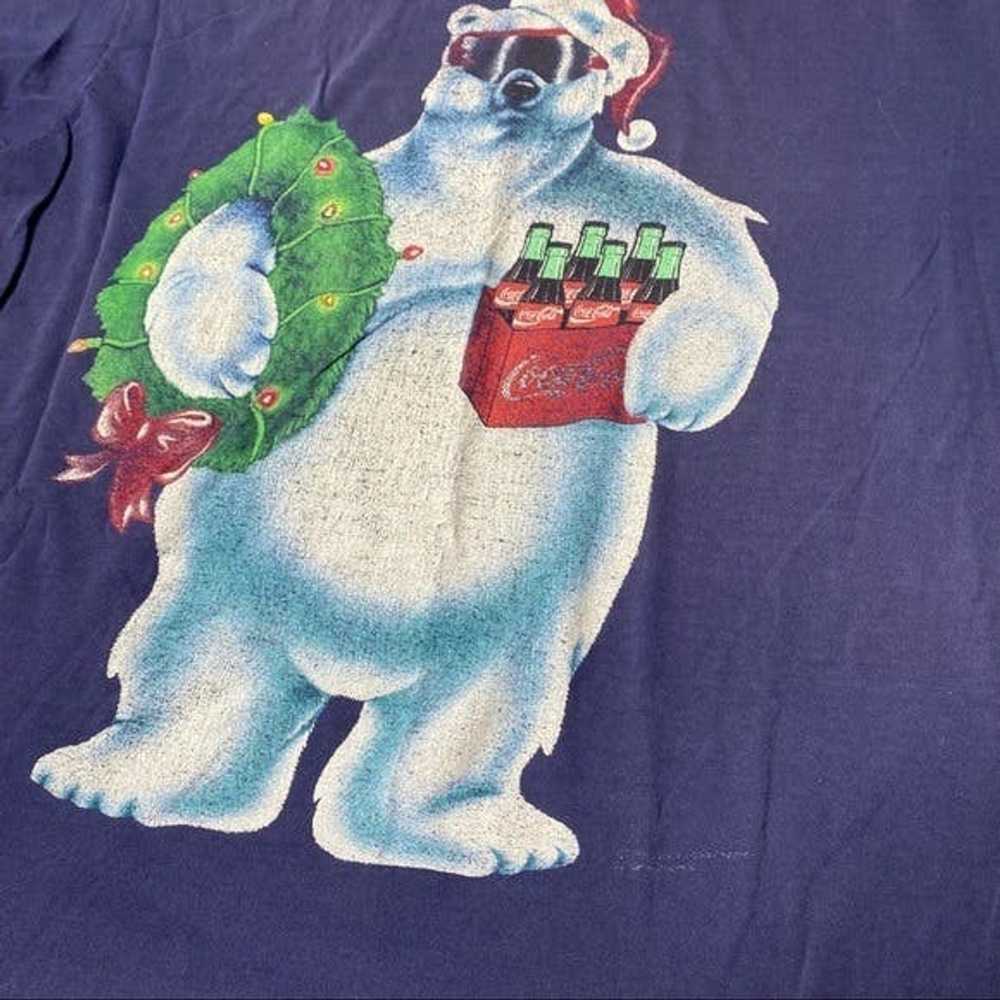 Vintage Vintage 90’s thrashed Coca Cola polar bea… - image 6