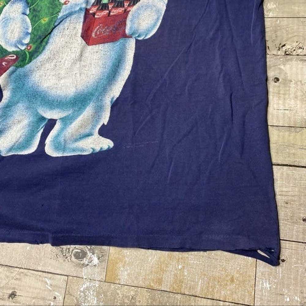 Vintage Vintage 90’s thrashed Coca Cola polar bea… - image 7