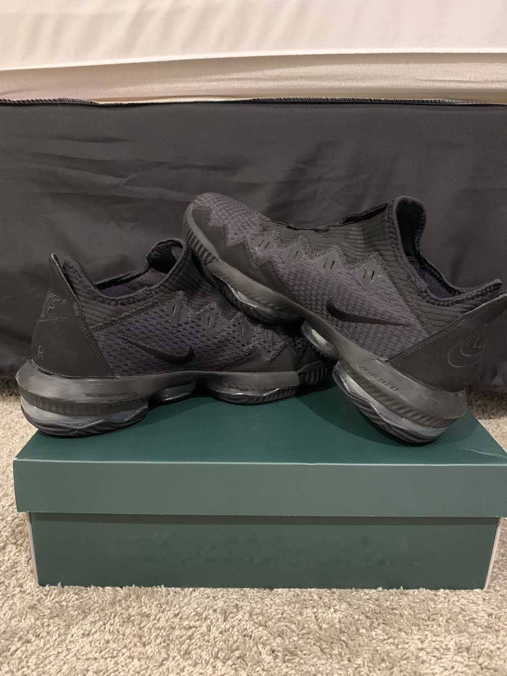 Nike LeBron 16 Low Triple Black 2019 - image 1