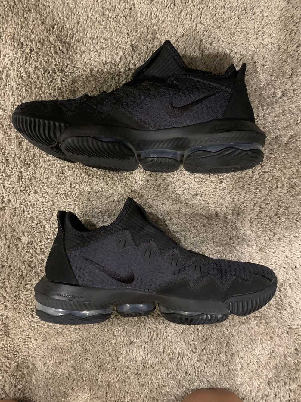 Nike LeBron 16 Low Triple Black 2019 - image 2