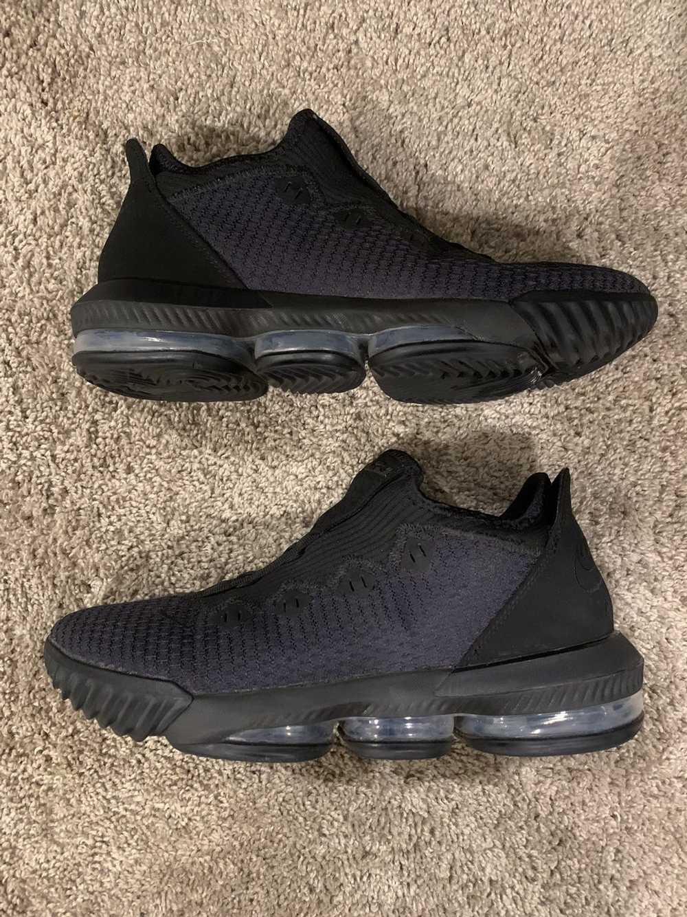 Nike LeBron 16 Low Triple Black 2019 - image 3