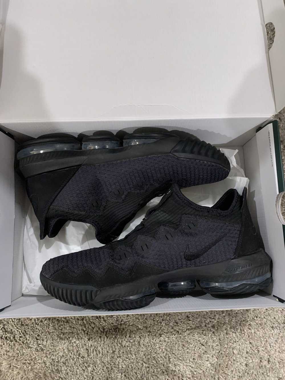 Nike LeBron 16 Low Triple Black 2019 - image 7