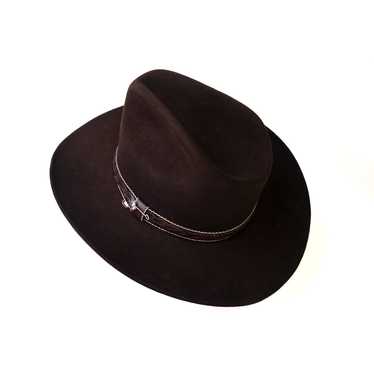 BROWN STETSON WOOL FELT HAT - image 1