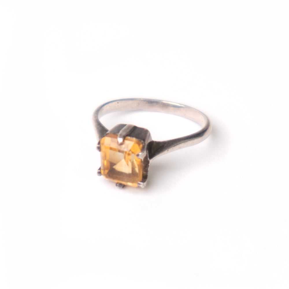 CITRINE SILVER RING - image 1