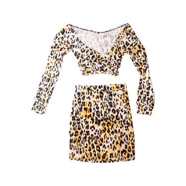 VELVET LEOPARD PRINT TWO PIECE - image 1