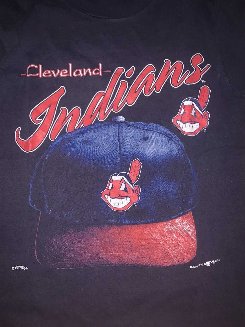 Nutmeg Vintage 90s Nutmeg Cleveland Indians T-Shi… - image 2