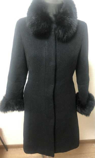 Max Mara MaxMara Women's Wool Coat with Real Fur S