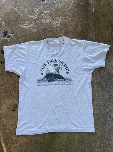 Hanes Vintage Live Free Or Die New Hampshire T-shi