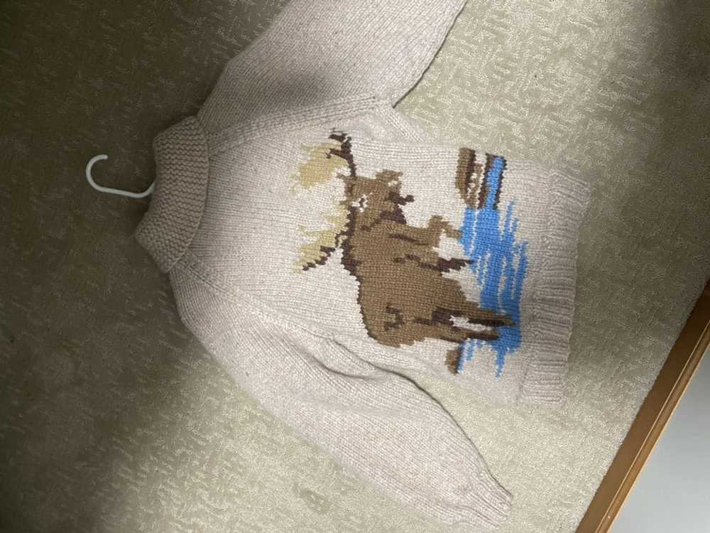 Canadian Sweater × Vintage Reindeer zip up sweater - image 2