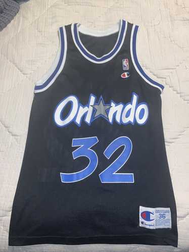 Shaquille O’Neal Orlando Magic Blue Vintage Jersey Champion Size XL 18-20  youth