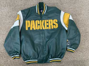 Green Bay Packers Leather Jacket Black Brow For Men And Women - Banantees