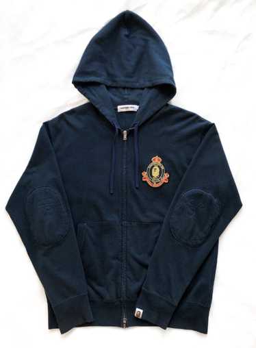 Bape × Nigo BAPE CLASSIC ROYAL CREST ZIP UP HOODIE - image 1