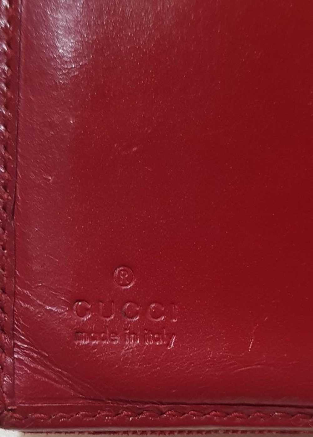 Gucci Vintage Gucci Monogram Red wallet - image 7