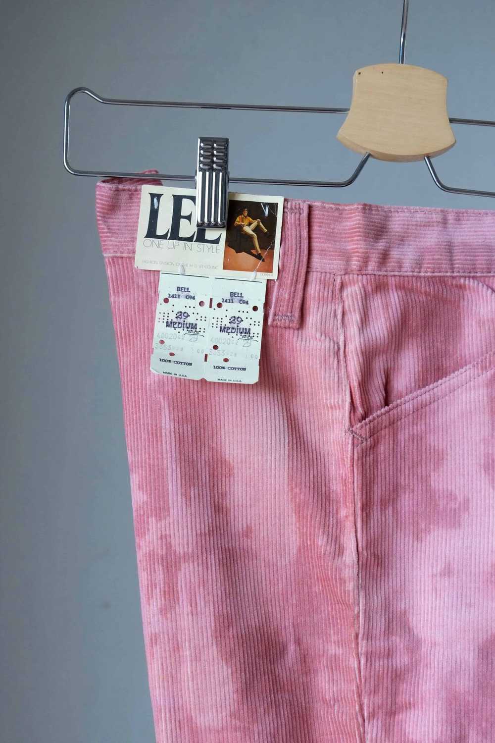 LEE Corduroy Tie-Dye 70's Bell Bottoms - Pink - image 4