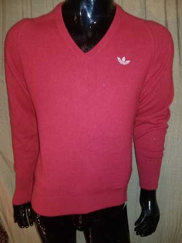 Adidas Vintage Addidas 1980s V- neck pullover size