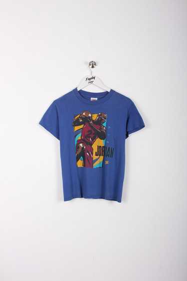 90's RARE Nike Jordan T-Shirt Blue XS
