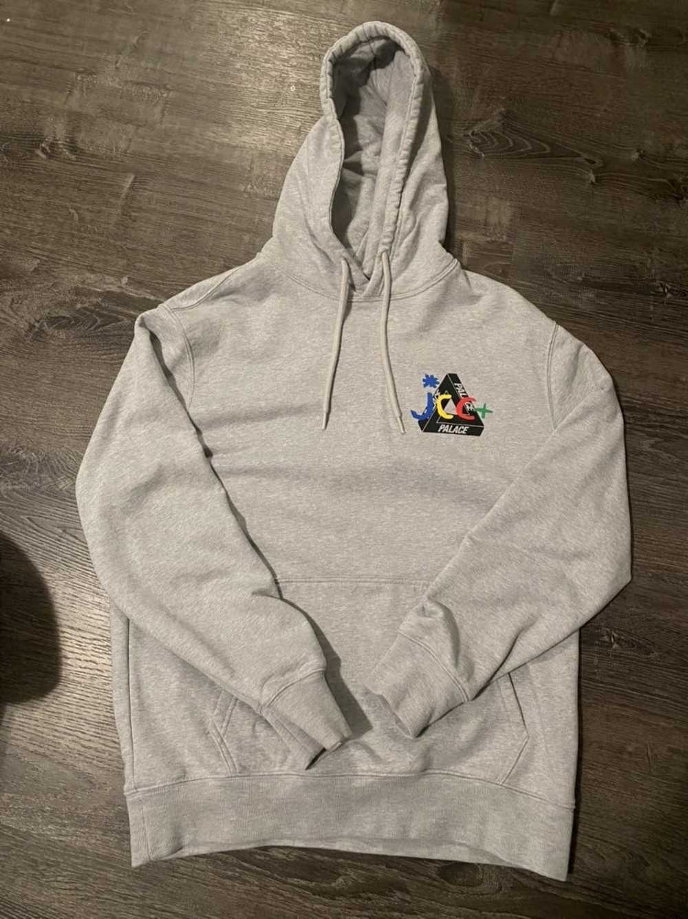 Palace grey online hoodie