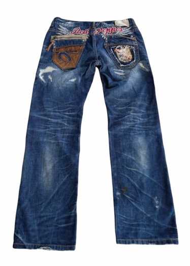 00s archive RED PEPPER flared denim y2k - メルカリ