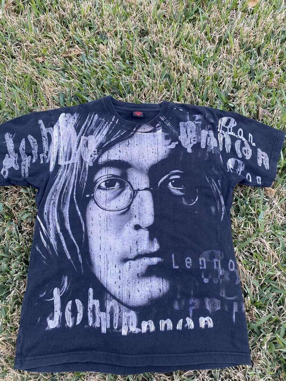 John Lennon × Vintage Vintage John Lennon AOP T-s… - image 2