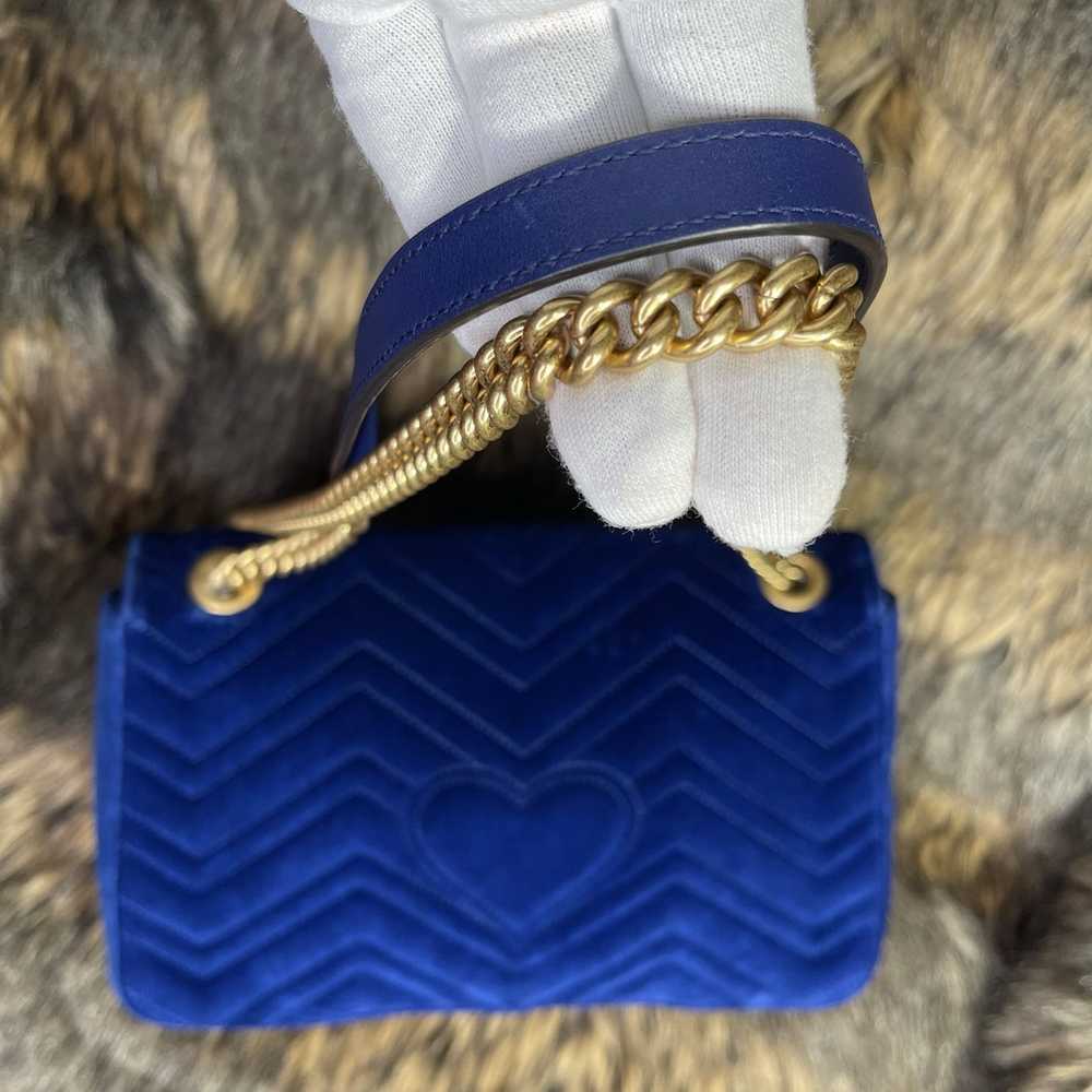 Gucci Gucci Marmont Metalasse Velvet Modern - image 4