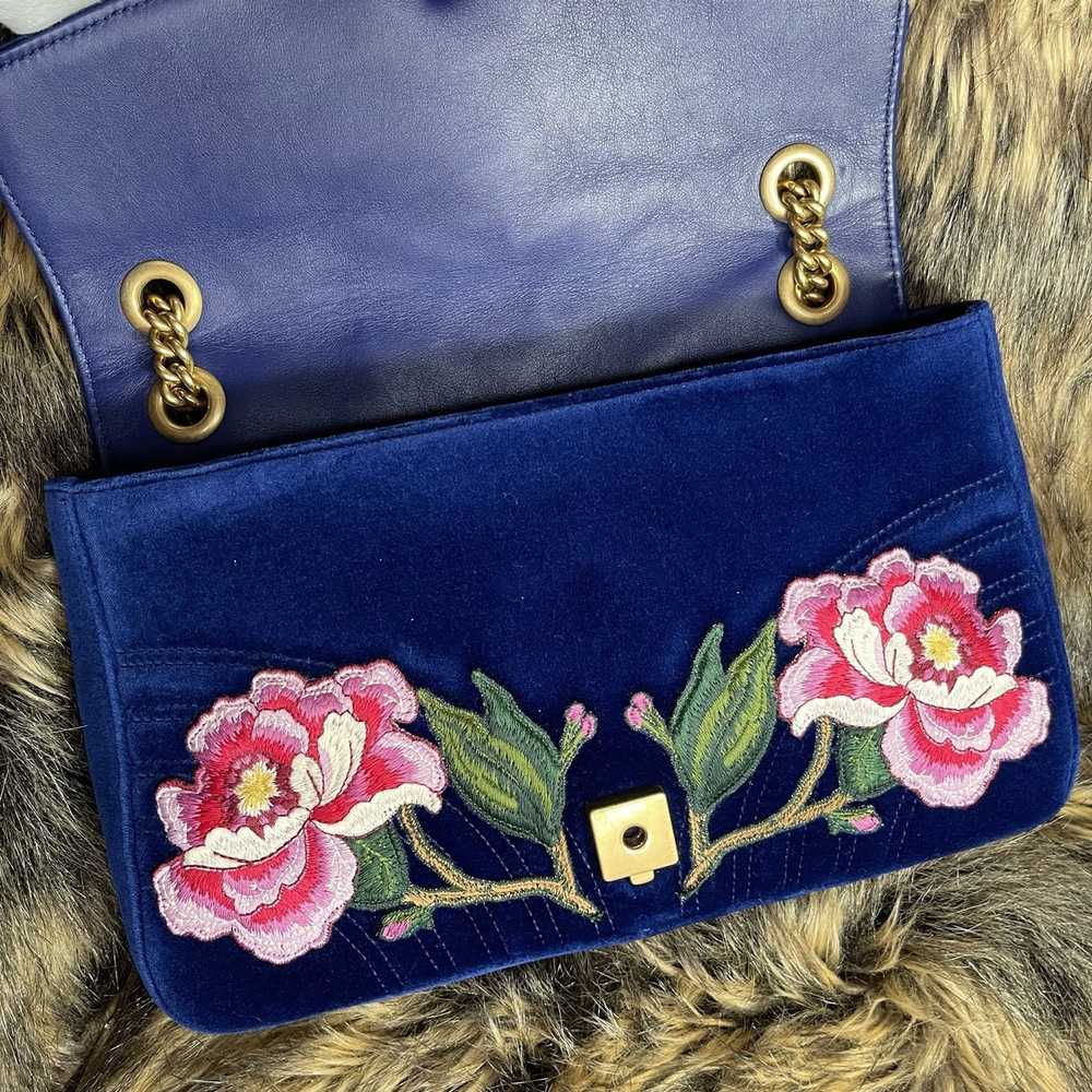 Gucci Gucci Marmont Metalasse Velvet Modern - image 9