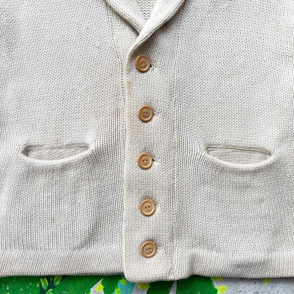 1920s Shawl Collar Knit Cardigan - image 2