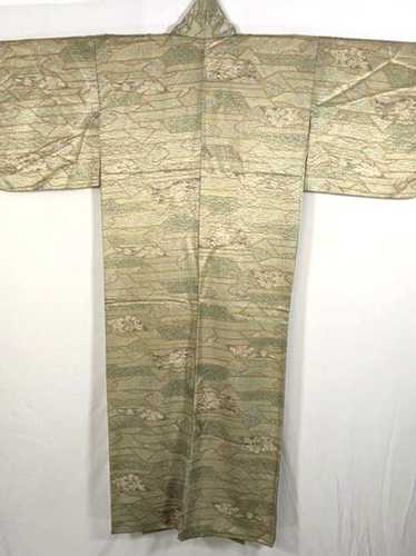 Pale Green & Cream Japanese Kimono