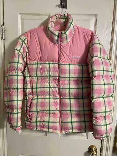 Golf Wang GOLF Pink Plaid Puffer Jacket