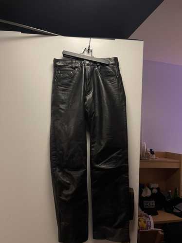 Mens schott leather pants - Gem