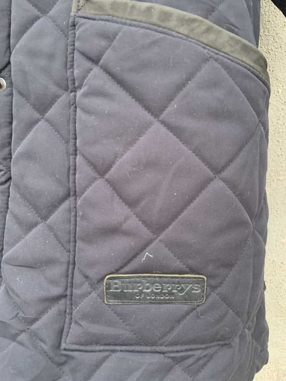 Burberry Burberry Quilted Jacket Suede Leather Co… - image 3