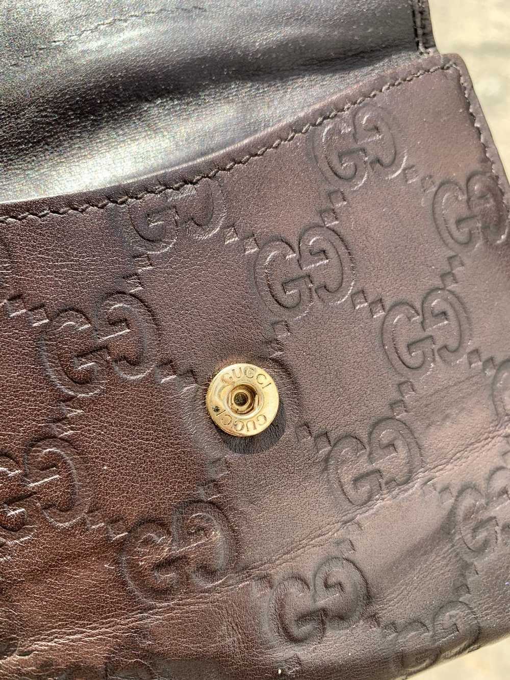 Gucci × Vintage Vintage gucci monogram leather wa… - image 7