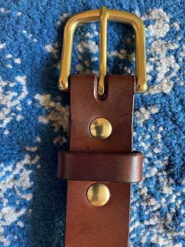 Custom Custom Leather Belt, Medium Brown