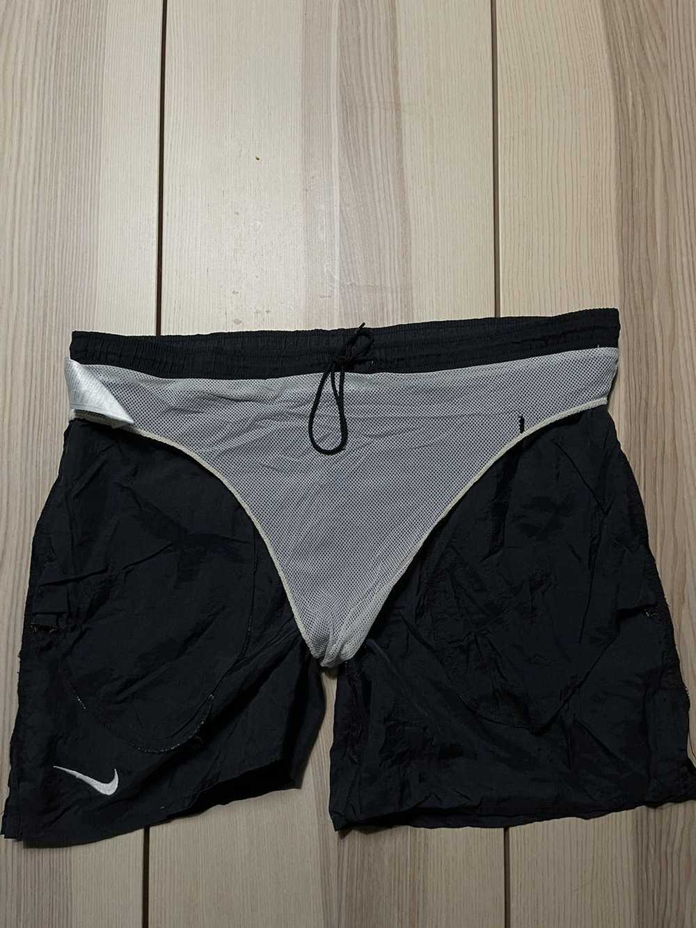 Nike × Vintage Vintage 90s Nike Spellout Swim Tru… - image 10