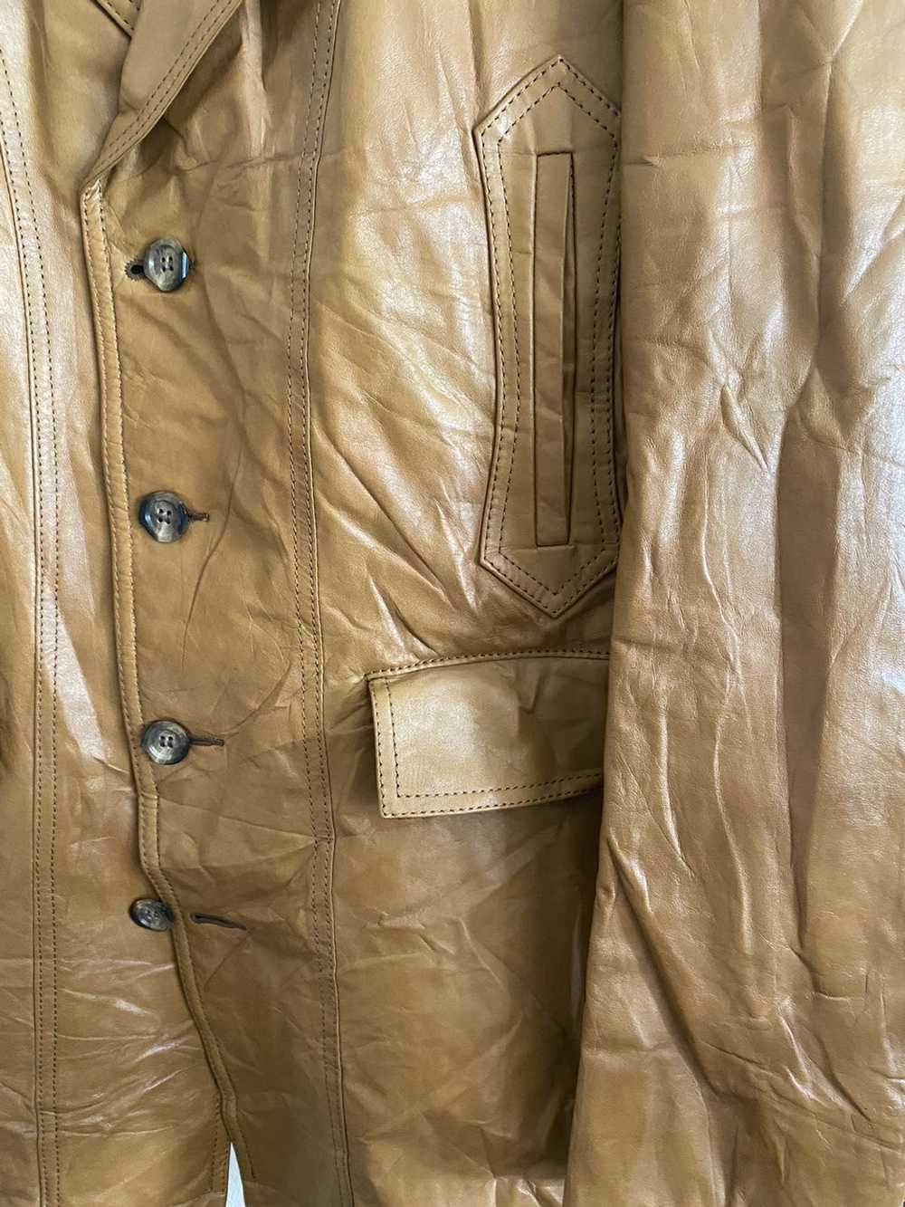 Vintage Vintage leather jacket blazer cut - image 3