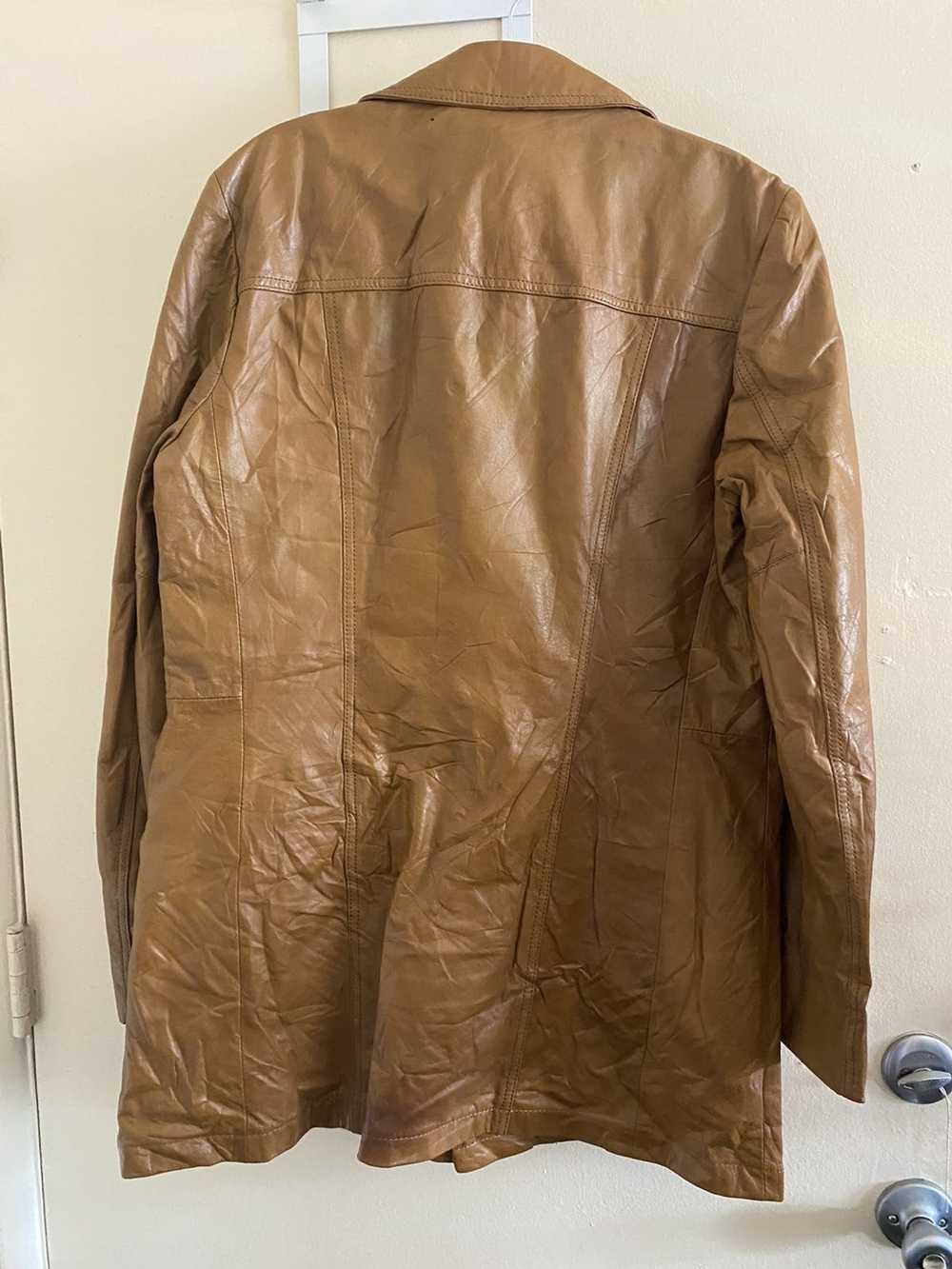 Vintage Vintage leather jacket blazer cut - image 4